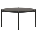 Table basse ronde – Bronze noirci, structure en acier moderne et pieds fuselés, utilisateur unique