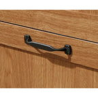 Armoire de rangement avec tringle et tiroirs en chêne blanc / chêne des Highlands / sycomore argenté pour 1 personne