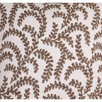 Causeuse en Lin avec Garniture Cloutée et Accoudoirs Ronds – Blanc Cassé, Tissage de Lin Traditionnel et Coussins Réversibles, 2 Places