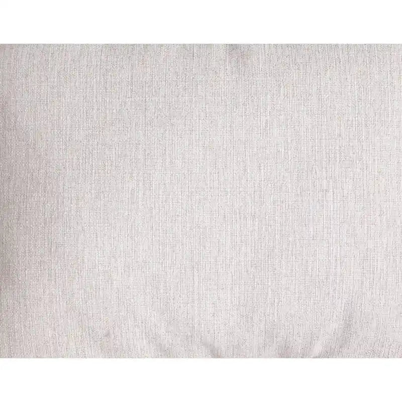 Causeuse en Lin avec Garniture Cloutée et Accoudoirs Ronds – Blanc Cassé, Tissage de Lin Traditionnel et Coussins Réversibles, 2 Places