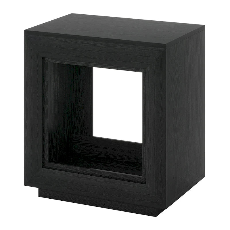 Table d'appoint rectangulaire à 2 niveaux – Gris / Naturel / Marron / Noir, MDF de style ferme, utilisateur unique