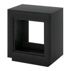 Table d'appoint rectangulaire à 2 niveaux – Gris / Naturel / Marron / Noir, MDF de style ferme, utilisateur unique