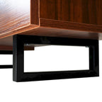55-Inch-TV-Ständer aus Stahl mit 2 Schubladen und 4 Ablagen