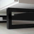 55-Inch-TV-Ständer aus Stahl mit 2 Schubladen und 4 Ablagen