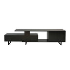55-Inch-TV-Ständer aus Stahl mit 2 Schubladen und 4 Ablagen