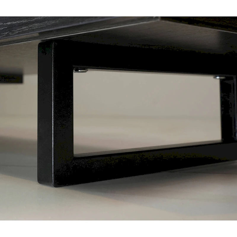 55-Inch-TV-Ständer aus Stahl mit 2 Schubladen und 4 Ablagen