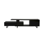 55-Inch-TV-Ständer aus Stahl mit 2 Schubladen und 4 Ablagen