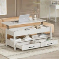 Table basse relevable – Gris / Marron rustique / Espresso, Bois moderne, 1-2 utilisateurs