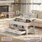 Table basse relevable – Gris / Marron rustique / Espresso, Bois moderne, 1-2 utilisateurs