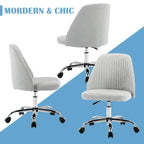 Chaise de bureau pivotante sans accoudoirs bleu / gris foncé, réglable en hauteur, à roulettes pour 1