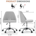 Chaise de bureau pivotante sans accoudoirs bleu / gris foncé, réglable en hauteur, à roulettes pour 1