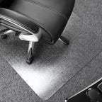 Tapis de chaise rectangulaire en polycarbonate transparent pour moquette à poils courts, pour 1