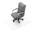 Tapis de chaise rectangulaire en polycarbonate transparent pour moquette à poils courts, pour 1