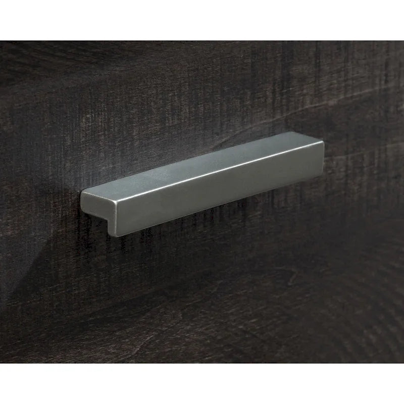 Classeur latéral Blade Noyer et Argent à 2 tiroirs pour 1