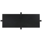 Console rectangulaire – Noir / Gris vieilli, placage de chêne moderne, utilisateur unique