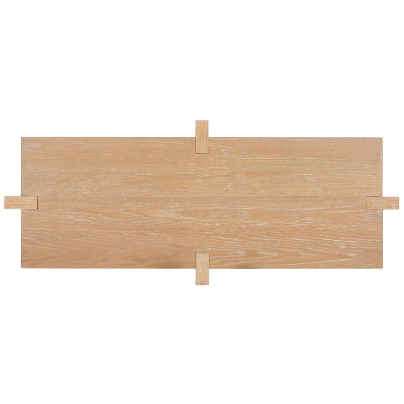 Console rectangulaire – Noir / Gris vieilli, placage de chêne moderne, utilisateur unique