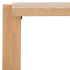Console rectangulaire – Noir / Gris vieilli, placage de chêne moderne, utilisateur unique