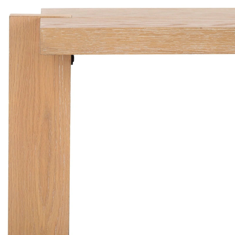 Console rectangulaire – Noir / Gris vieilli, placage de chêne moderne, utilisateur unique