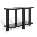 Console rectangulaire – Noir / Gris vieilli, placage de chêne moderne, utilisateur unique
