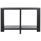 Console rectangulaire – Noir / Gris vieilli, placage de chêne moderne, utilisateur unique