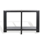 Console rectangulaire – Noir / Gris vieilli, placage de chêne moderne, utilisateur unique